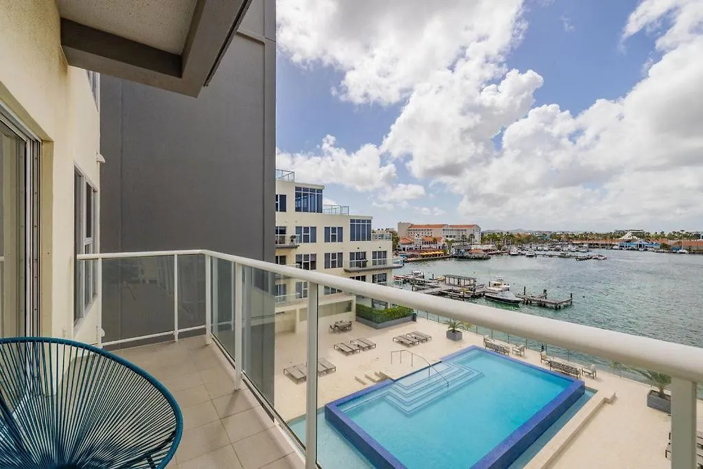 Hh-2Bdr510 - Luxury Oceanfront Modern Apartment In Aruba Oranjestad